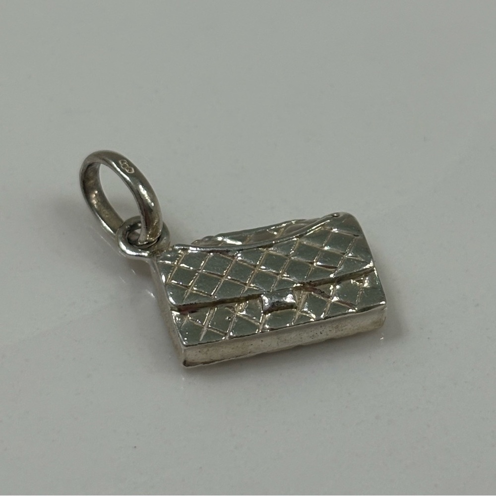EUC Links of London quilted handbag sterling silver charm